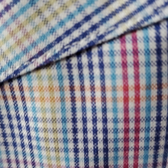 Orvis Blue Plaid Casual Button Down Shirt - Picture 4 of 11